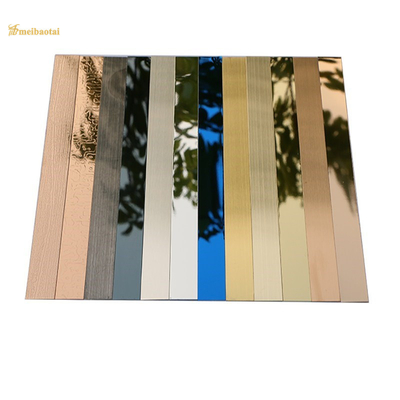 Stainless Steel Peel And Stick Decorative Wall Tile Trim 3048mm Length