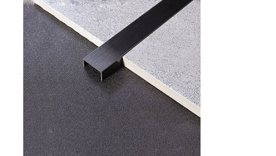 Guter Preis Dekorative Edelstahlfliesen 12 mm PVD Edelstahl U-Trimm Online