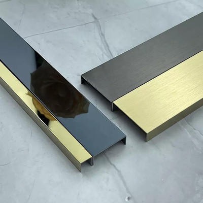 Gold / Silber / Schwarz / Rosa Gold Edelstahl Fliesen Trim für den südostasiatischen Markt