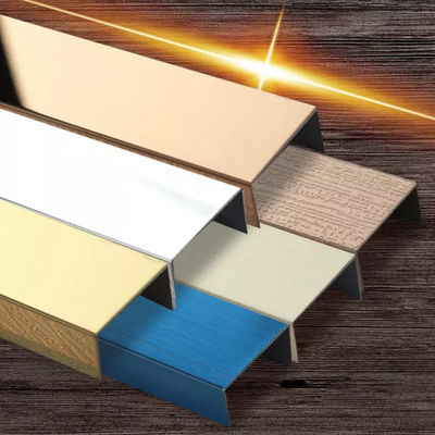 Dekorative 20mm PVD Farbbeschichtung 304 Edelstahl U-Trim Tile Edge