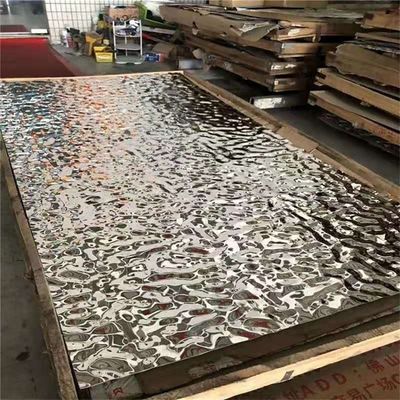 Guter Preis Silberspiegel Wasserwellen Edelstahlblech 0,65 mm Dicke für Deckendekoration Online