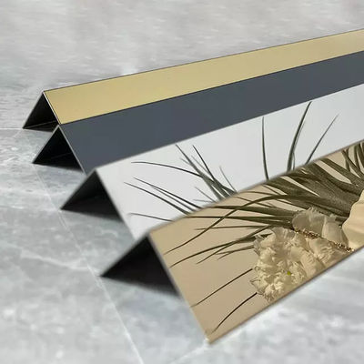 Guter Preis Goldener Spiegel L Form-Treppen-Fliesen-Ordnungs-Edelstahl-Metallfliesen-Profil Online