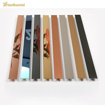 2438mm Länge 304 Edelstahl Fliesenprofil mit Spiegelfläche für Wand und Boden