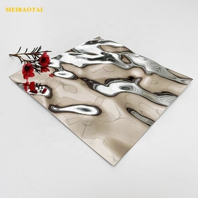 Silber-Wasser-Wippel-Kaltgewalzte Edelstahlplatte der Klasse 304 Flachmetallplatte