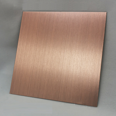 Farbige Haarlinie Matte Edelstahlplatte