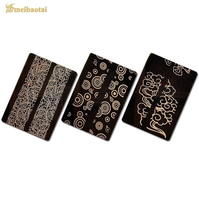 Schwarzes Metall geätztes Aufzugs-Edelstahlblech 1219x2438mm