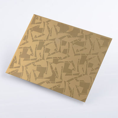 Guter Preis Maßgeschneiderte Aufzugdekoration 304 Edelstahl geätztes Blech 1219x2438mm für architektonisches Design Online