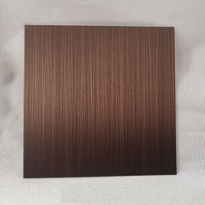 Guter Preis Anti-Bronze 304 Grade Haarlinie Edelstahlblech mit AFP-Finixierung für architektonische Dekoration Online