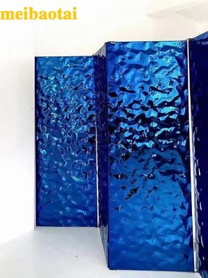 Guter Preis 304 Edelstahlblech mit Wasserwellenmuster und 1500 mm Breite kaltgewalztes Metallblech Online