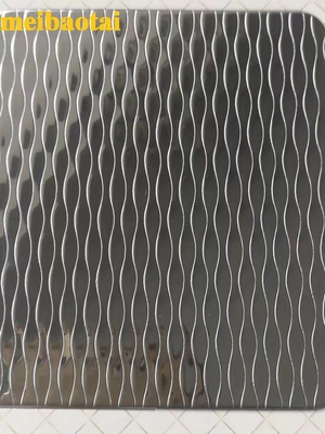 Silber Spiegel geprägte Edelstahlplatte 1219*2438MM