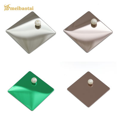 Spiegelveredelung Dekorationsblech aus Edelstahl 4x8 Größe 0,65 mm Dicke für elegante Dekoration