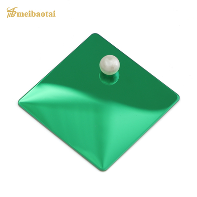 Grünes Spiegel-Ende färbte Stärke des Edelstahlblech-1.2mm