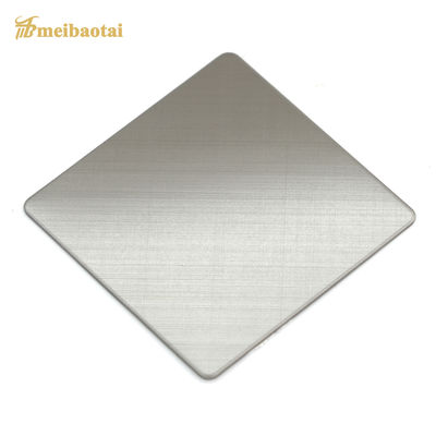 Guter Preis Silbermatte, gebürstete, dekorative Edelstahlplatte mit 0,8 mm Dicke und einer Größe von vier Fuß Online
