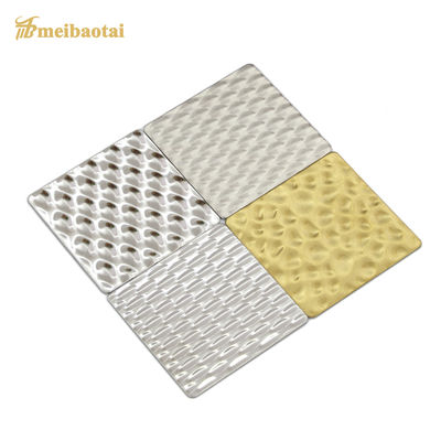 304 Edelstahl-Dekorationsplatte mit Wasserwellenmuster und Spiegeloberfläche für ein elegantes Design