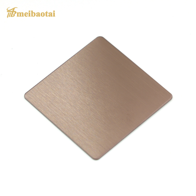Stärke Rose Golden Matte Finish Decorative-Edelstahlblech-4x8 0.65mm