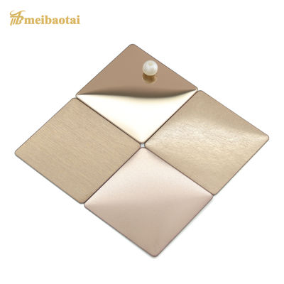 ASTM Standard kaltgewalzte Edelstahlplatte Gold Rose Vier Fuß Edelstahlplatte