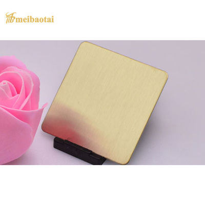 Guter Preis Vier Fuß dekorativer Edelstahlblech-bürstete flache Stahlplatte PVD 201 Online