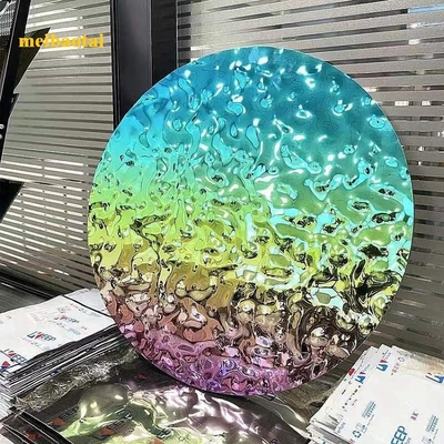 Ss304 201 Regenbogenfarben Spiegel Wasserschwanzungen Edelstahlblech Dekoration Decken