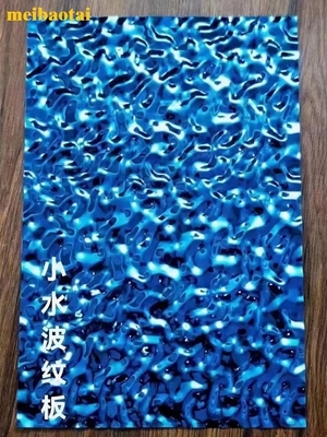 Edelstahl Blauer Spiegel Kleines Wasserschleife Dekorationsdecken, Hotel, Wand