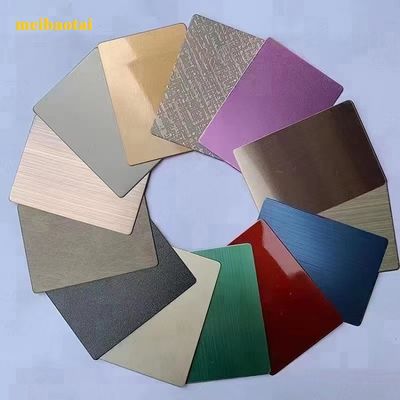 Guter Preis Spiegelglatte dekorative Edelstahlplatte 4x8 Größe 0,6 mm Dicke für elegante Wand- und Deckenverkleidung Online