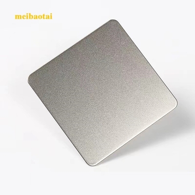 SS201J2 0,65MM Silber Sandblast Edelstahl Farbblatt Dekorationsplatte
