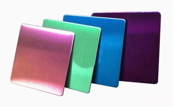 Guter Preis Nachhaltig kaltgewalzte Edelstahlplatte Spiegel NO.4 Haarlinie Farbe Online