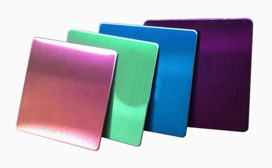 Nachhaltig kaltgewalzte Edelstahlplatte Spiegel NO.4 Haarlinie Farbe