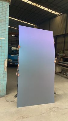 Guter Preis 201 304 Gradient Blau Rot Edelstahlbleche Tür Hoteldekoration Online