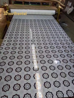 Guter Preis Spiegelnde Goldoberfläche Ätzstahlblech 0,95 mm Dicke 1219x2438 mm für Aufzugdekoration Online