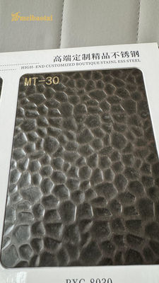 304 Edelstahl Dekorativ gestempeltem Blatt mit PVD Farbe beschichtet Honigsaum Design in 1219x2438mm Größe