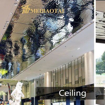 Guter Preis Ss304 201 0,65 mm Spiegel Wasser Wellenblatt Dekoration Decken, Wand Online