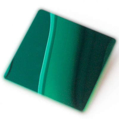 Guter Preis PVD Grüne Farbe Beschichtung Spiegel Oberfläche 304 Grade Dekorative Edelstahlblech für Innenarchitektur Online