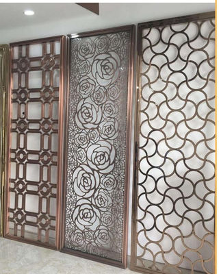 Guter Preis Anpassbarer Raumteiler aus Edelstahl mit elegantem Musterlaserschnitt Online