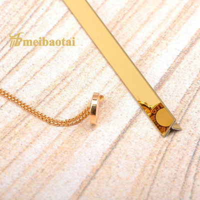 Guter Preis 3048mm Edelstahl-Effekt Fliesenleiste 304 Edelstahl Fliesenleiste Online