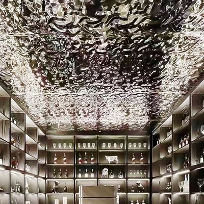 Guter Preis Silber Spiegel Wasser Wellenblatt Dekoration Decken ASTM Standard Online