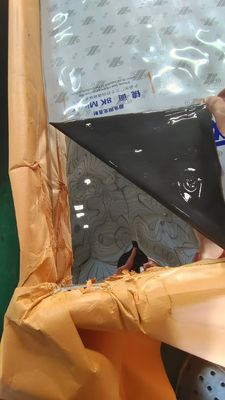 0,65mm dicke PVD-farbbeschichtete Edelstahlplatte mit Wasserwellenmuster für ASTM-Standard-Wanddekoration