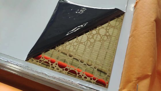 Guter Preis 1.0mm Dicke Gold Spiegel gegraut Edelstahlblech Spaltkante Online