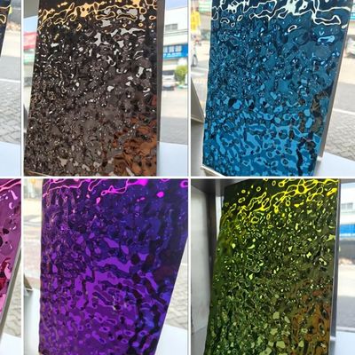 Guter Preis Verschiedene PVD-Farbe mit Wasserstempel und Edelstahlplatte Online