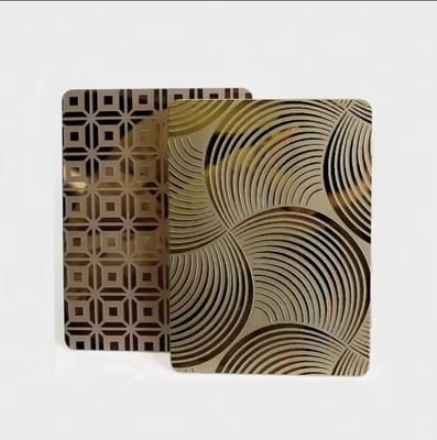 Guter Preis AISI-Standardmuster geätzte Edelstahlplatte Online