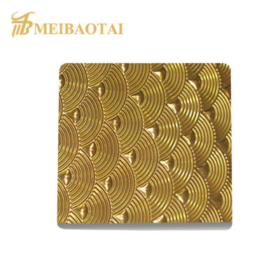 Guter Preis Gold Spiegel-Finish 304 Edelstahl gestanztes Blech 1000x2000mm ASTM Standard Dekorativ PVD-beschichtet Online