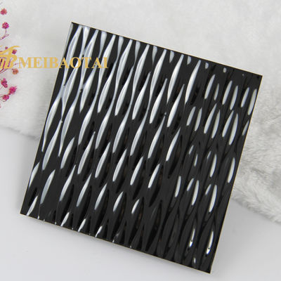 Schwarzer Spiegel, gestempelte 304 201 Edelstahlplatte mit 0,85 mm Dicke für dekorative Wand und Decke