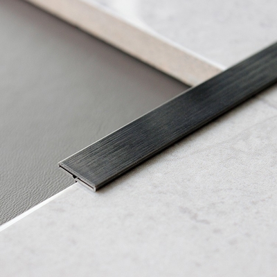 3048mm Edelstahl-Effekt Fliesenleiste 304 Edelstahl T-Profil