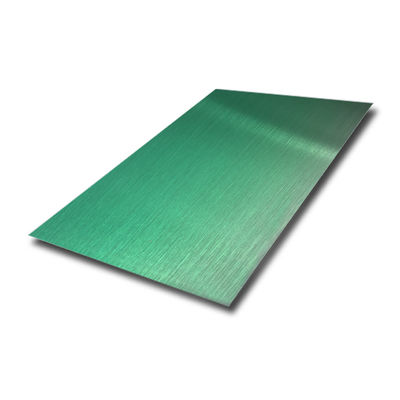 Guter Preis PVD Smaragdgrün beschichtetes 201 Edelstahl Haarstrichblech 1219x2438mm für dekorative Anwendungen Online