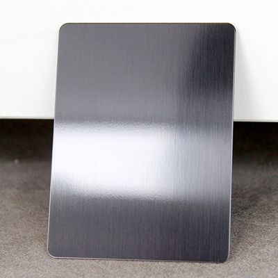 Schwarz gebürstetes Haarlinien-Edelstahlblech 0,55 mm Dicke mit Anti-Fingerabdruck-Beschichtung