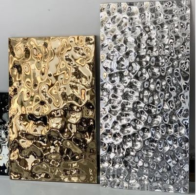 Guter Preis PVD-farbbeschichtete Wasserspülung aus Edelstahl mit 0,65 mm Dicke und ASTM-Standard für dekorative Anwendungen Online