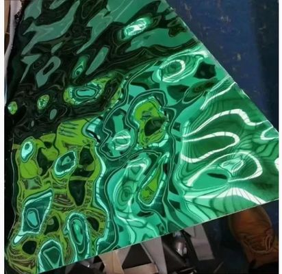 Guter Preis PVD-Farbbeschichtung Wasserrumpf-Edelstahlblech für Innenarchitektur Online