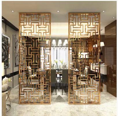 Guter Preis Gold Spiegel Edelstahl Raum Trennwand Dekoration Hotel, Wohnzimmer Online