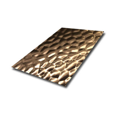 Konvexe Hammer-strukturierte 304 201 Edelstahl-Prägeplatte mit 0,85 mm Dicke für dekorative Wände und Decken