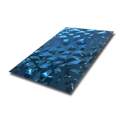 Spiegeloberfläche 201 Edelstahl-Rebossblatt mit 0,85 mm Dicke PVD-Beschichtungsplatte