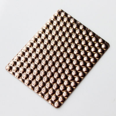 Guter Preis Roségoldfarben gestanztes Edelstahlblech Dekorblech Online